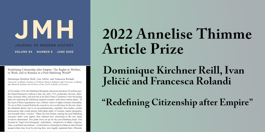 2022 Annelise Thimme Prize Winner